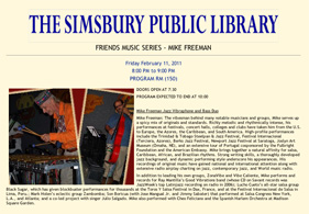 2010 Simsbury Public Library Mike Freeman Duo