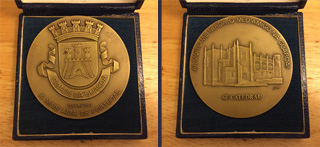 Mike Freeman's Medal of the City of Guarda, Portugal