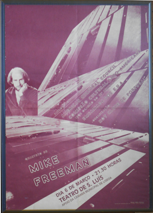 Old Mike Freeman Portugal Poster from 1985
